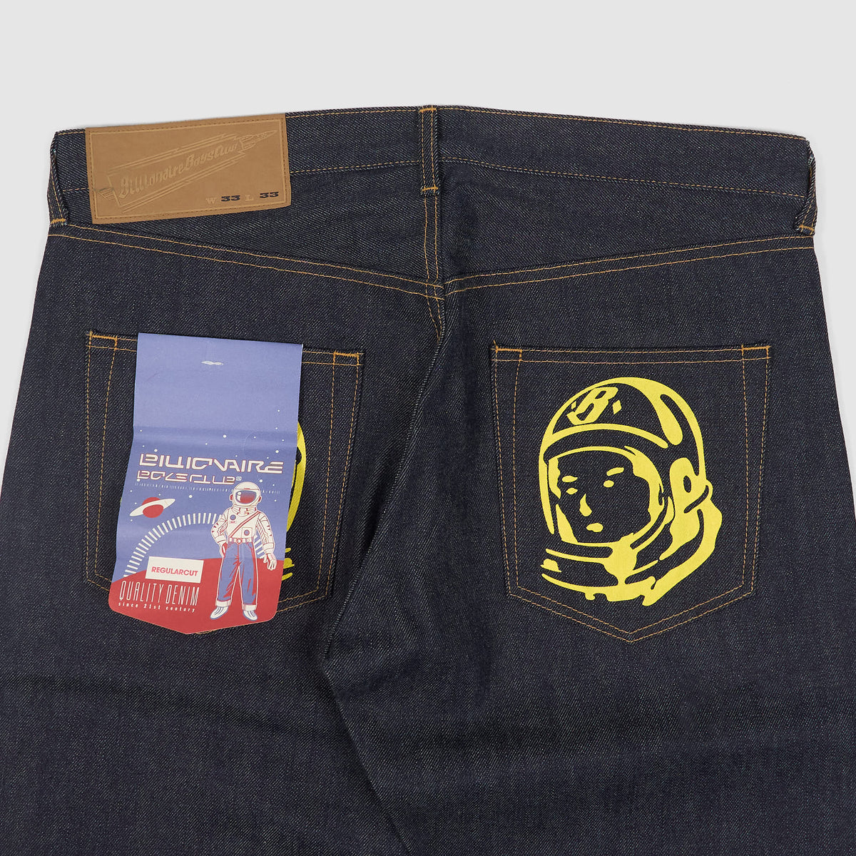 Billionaire Boys Club Printed Moon Man Raw Denim Jeans