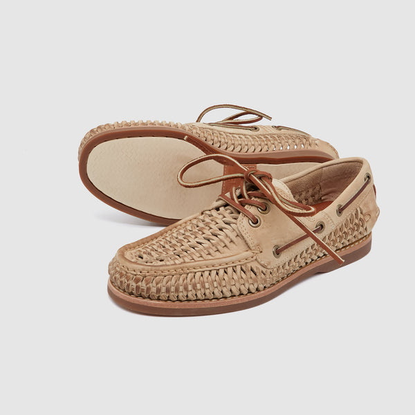 FRYE Sully Woven Boat Shoes