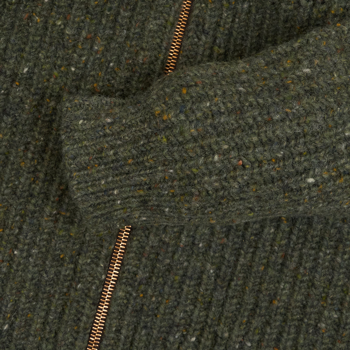 Nigel Cabourn Full Zip Donegal Wool Cardigan
