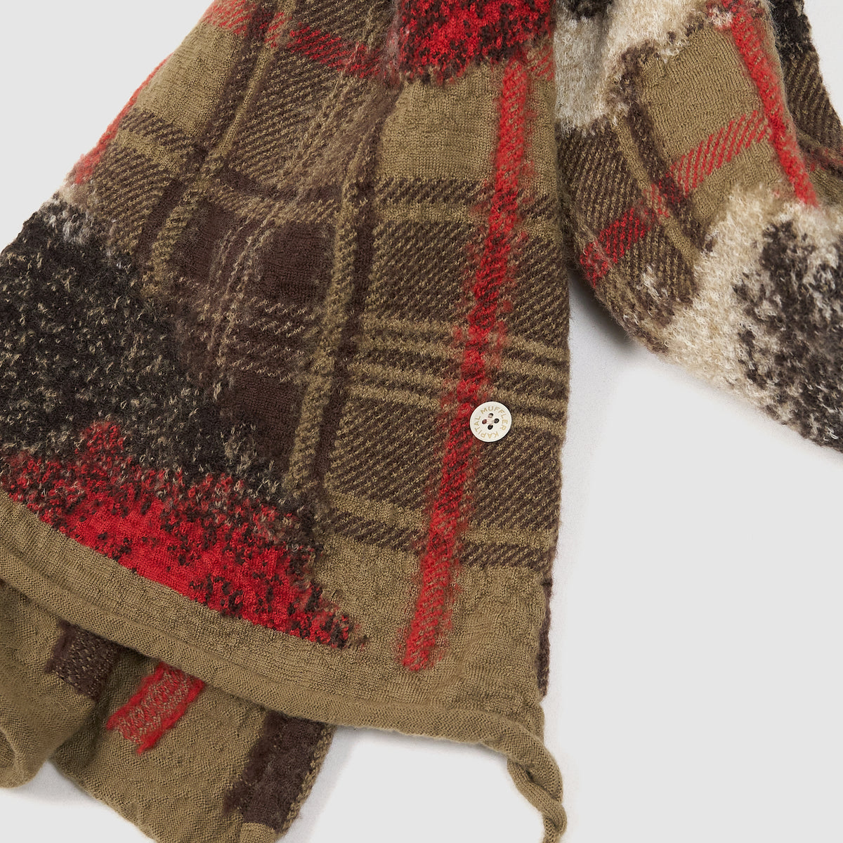 Kapital Compressed Feather Wool Scarf