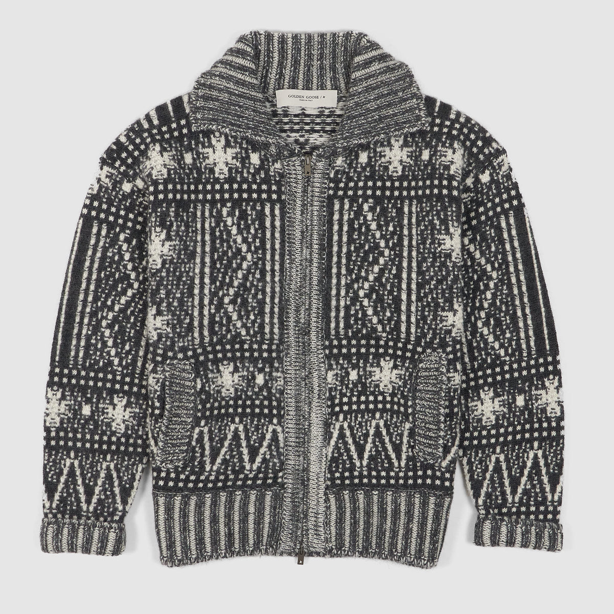 Golden Goose  Relaxed Fitted Gender Neutral  Fair Isle Cardigan