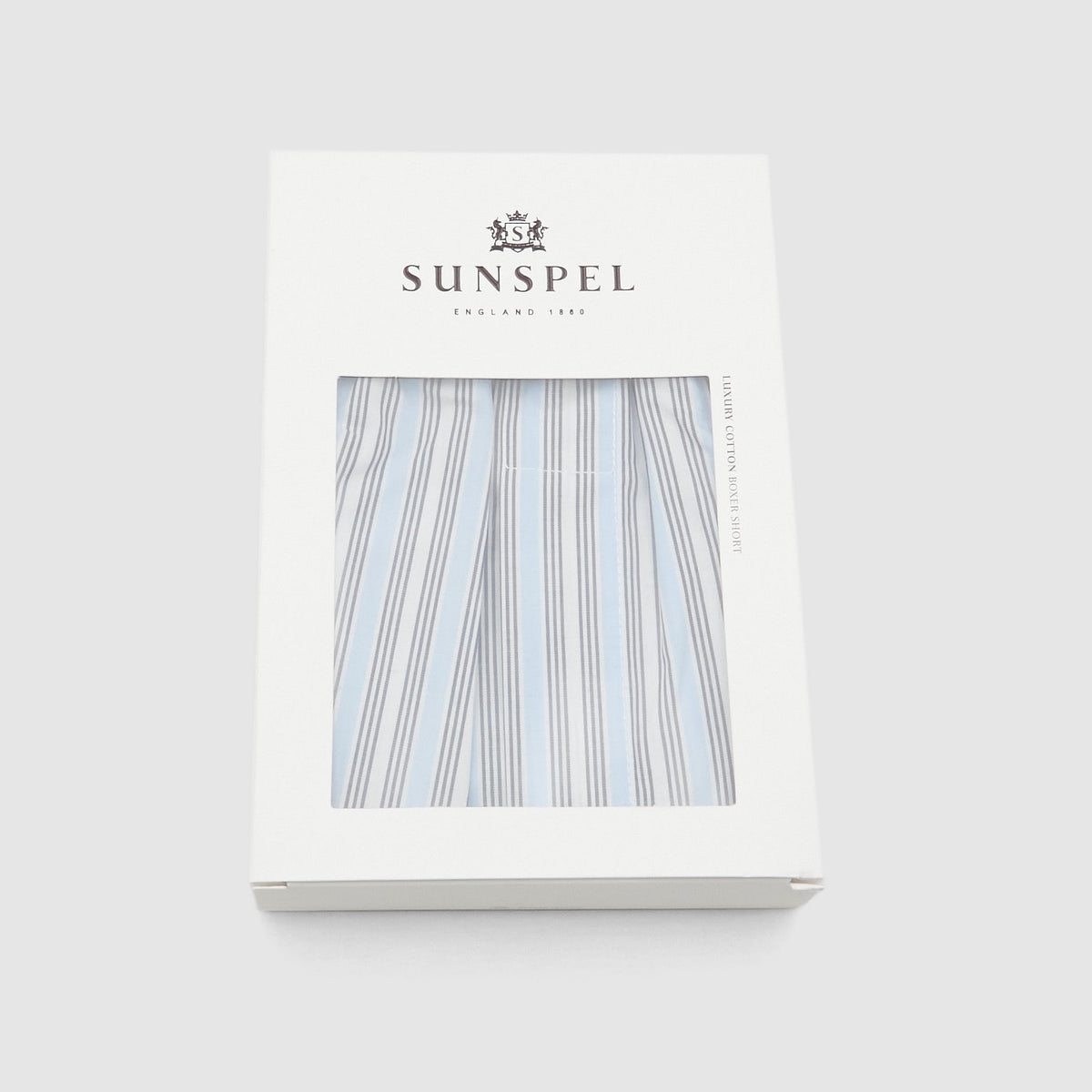 Sunspel Classic Blue Mix Stripe Boxers