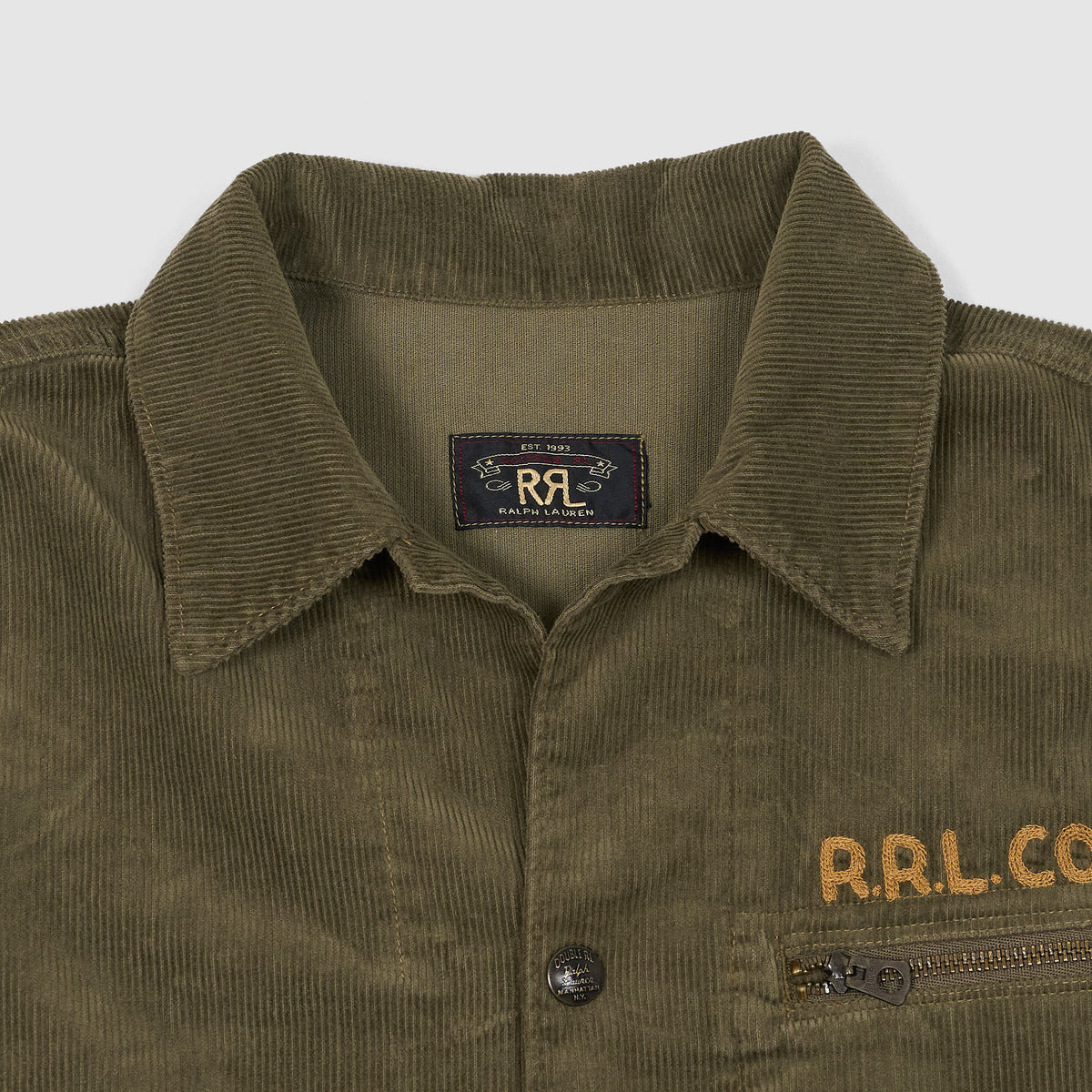 Double RL Embroidered Corduroy Jacket