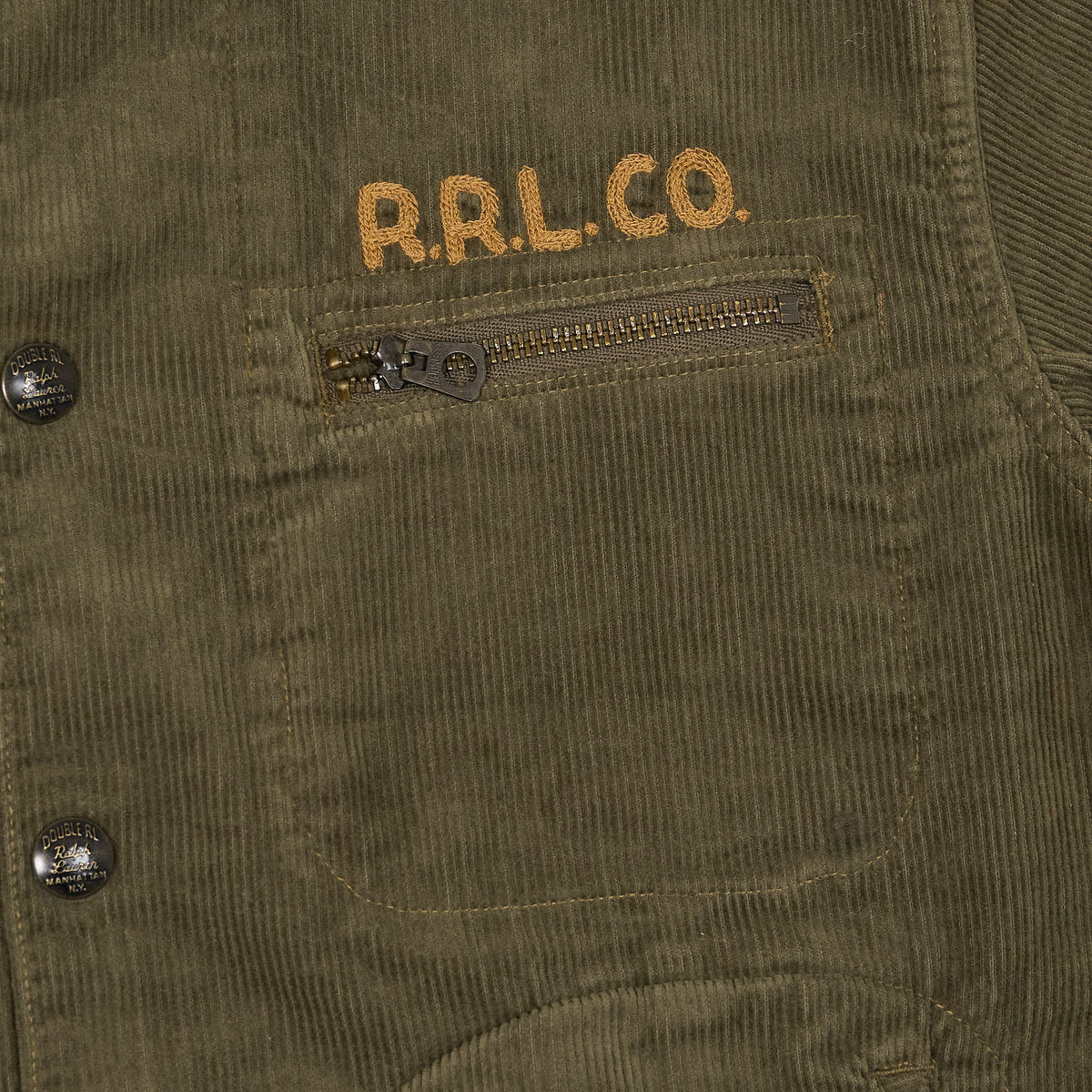 Double RL Embroidered Corduroy Jacket