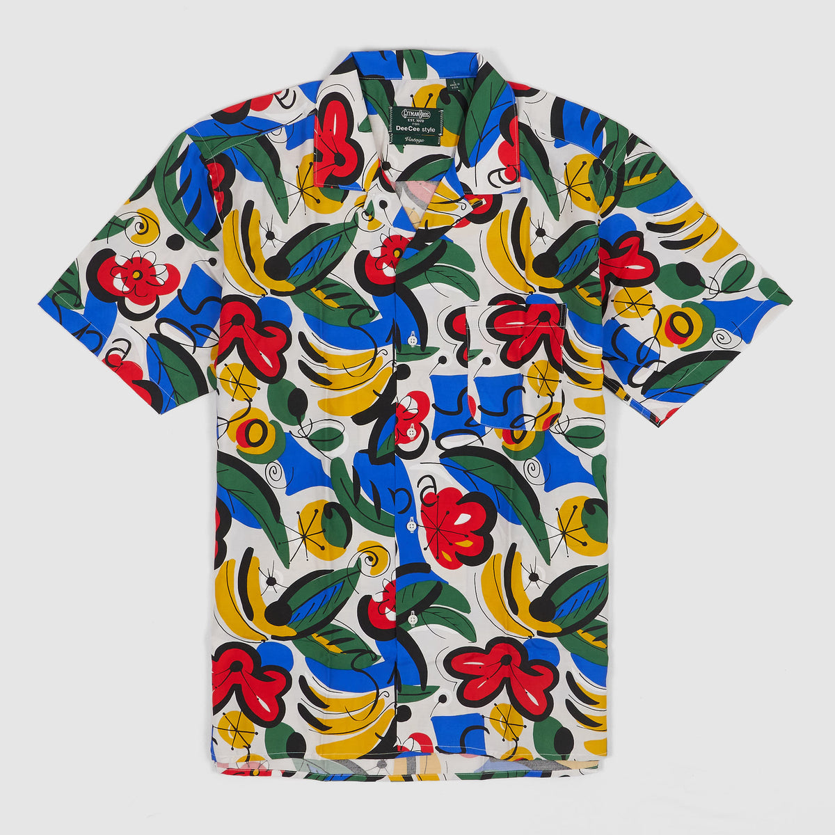 Gitman Vintage Short Sleeve Flower Printed  Shirt
