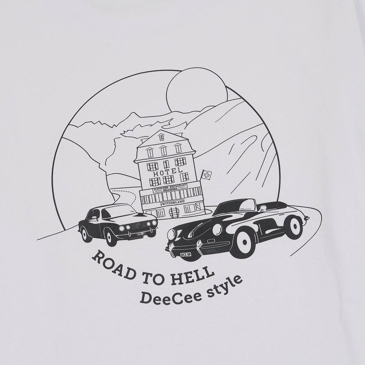 Road to Hell x DeeCee style Heavyweight Crew Neck T-Shirt