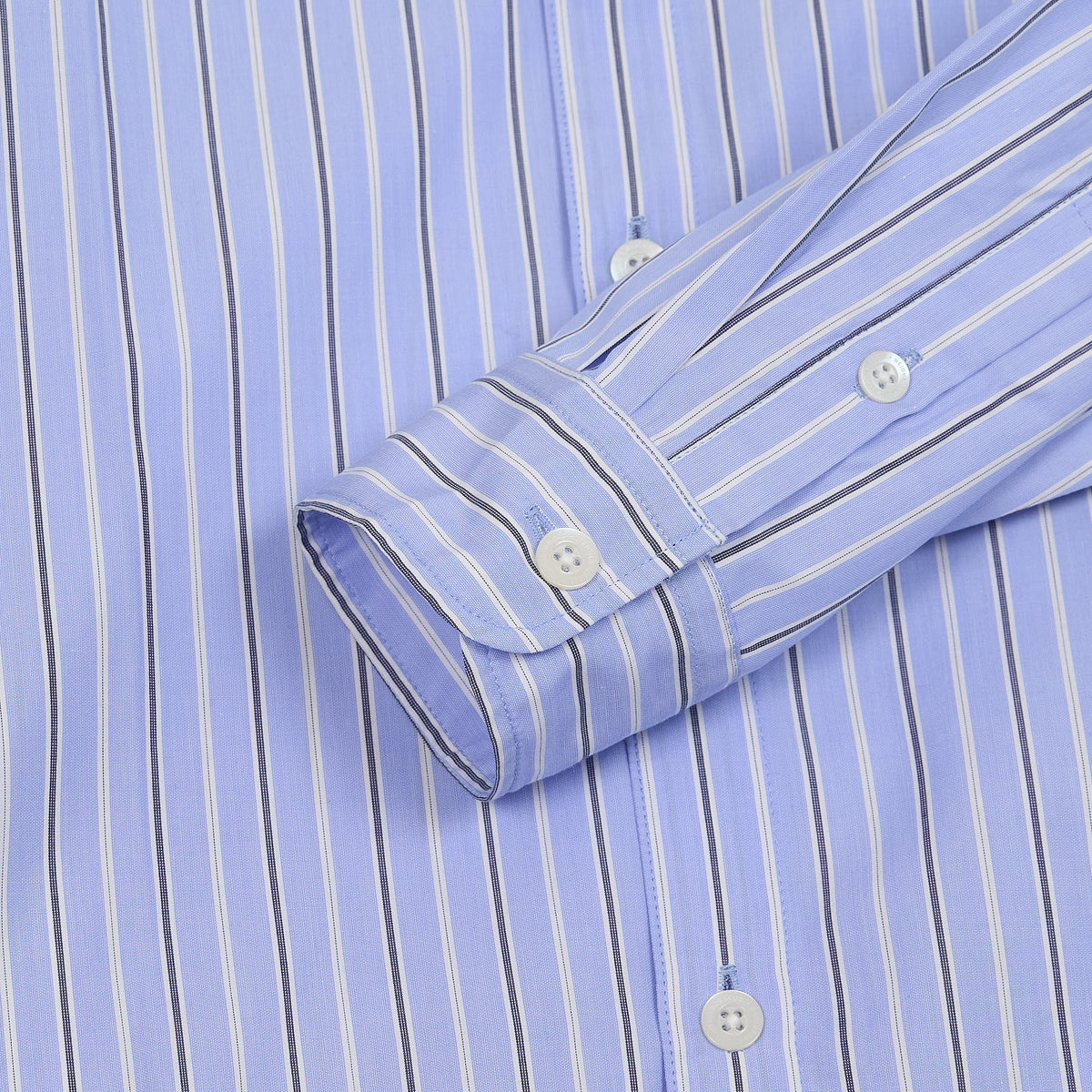 Neighborhood Embroidered Striped Long Sleeve Classic Shirt