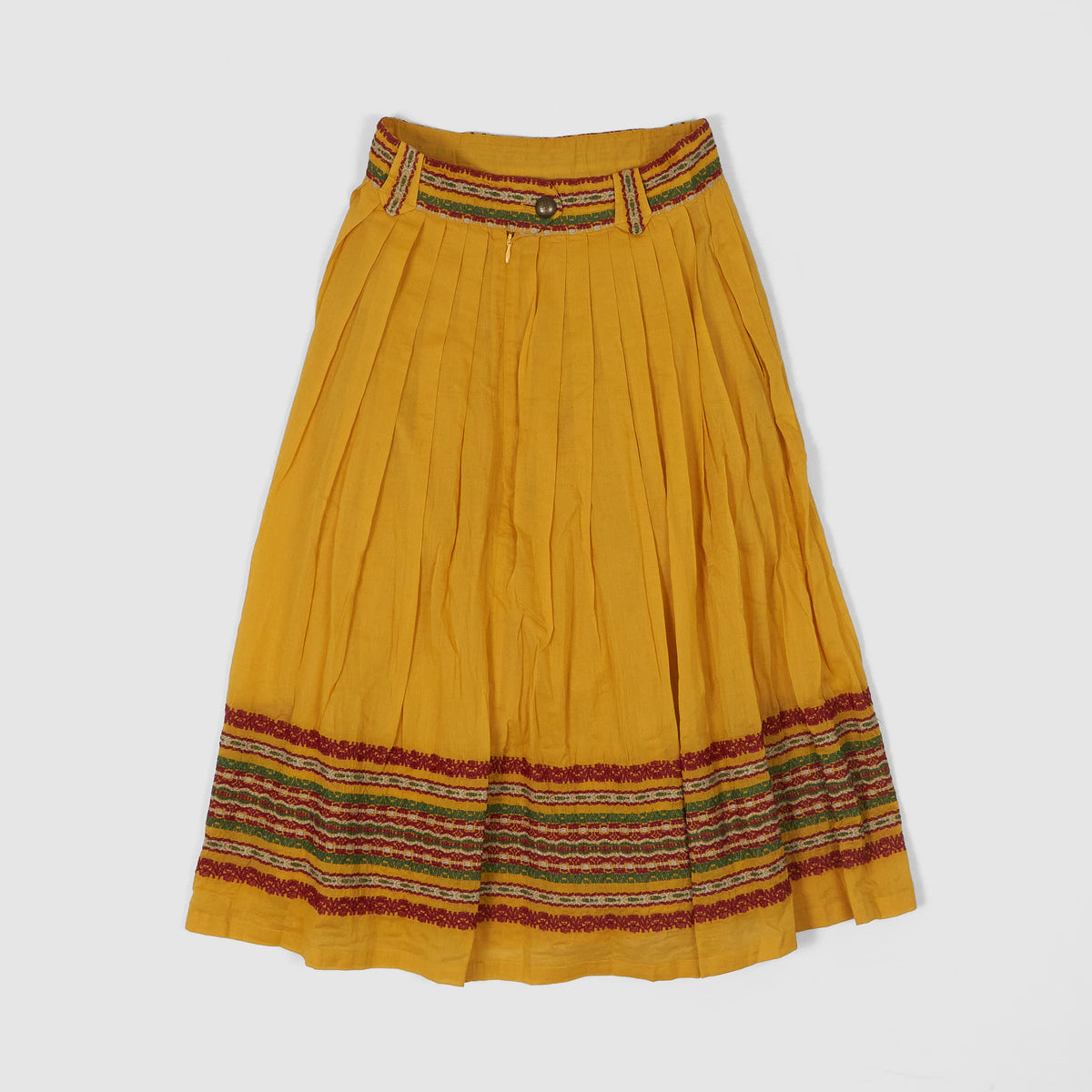 Double RL Embroidered Cotton Voile Skirt