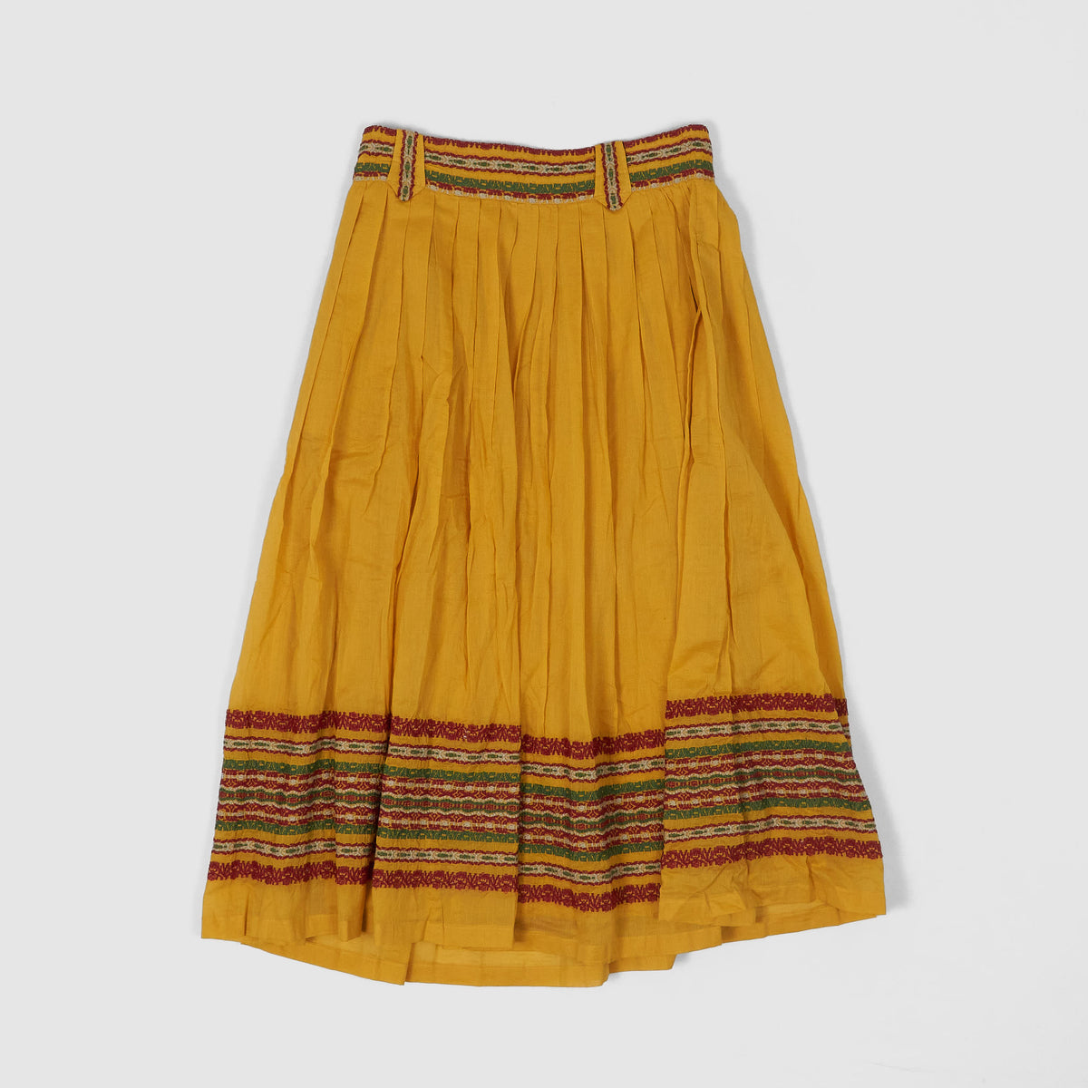 Double RL Embroidered Cotton Voile Skirt