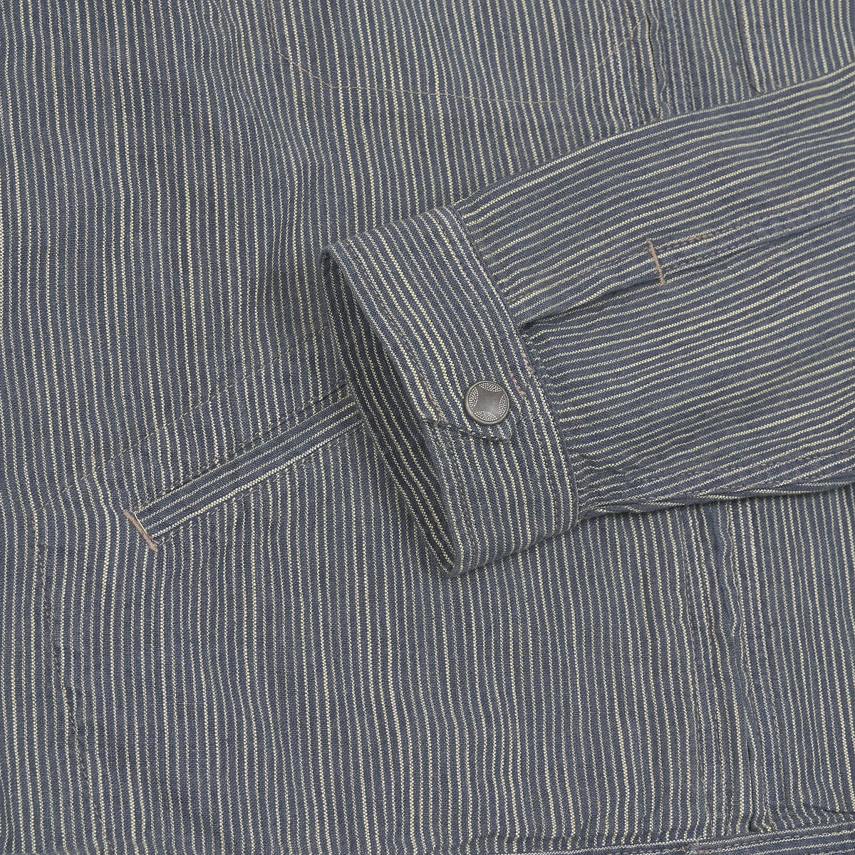 Double RL Striped Linen Work Jacket
