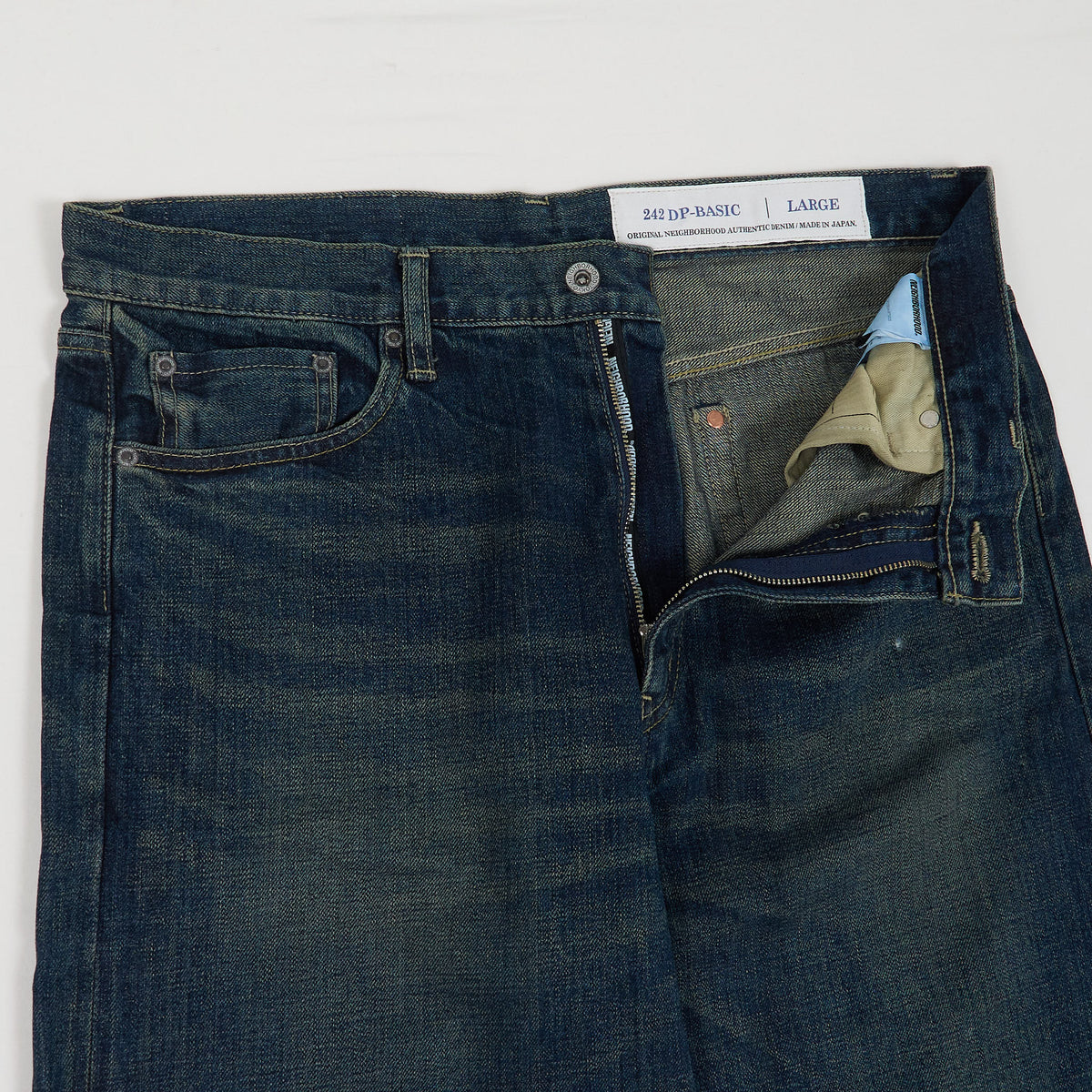 Neighborhood Straight Fit Selvedge Heavy Washed Denim
