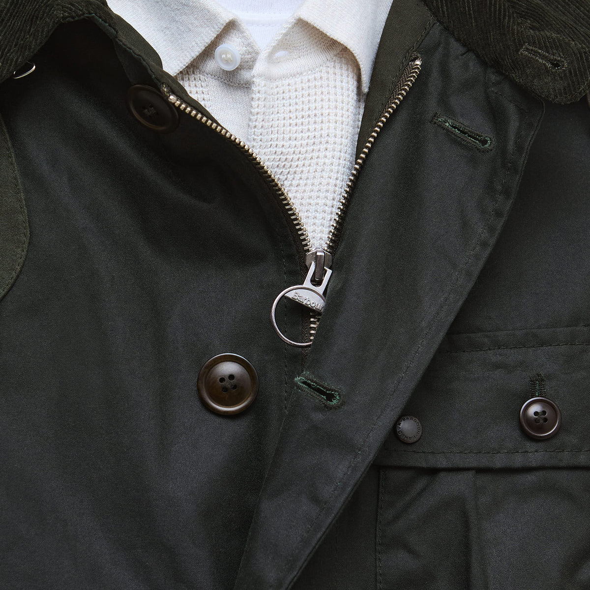 Barbour x TO KI TO Forest Waxed Jacket