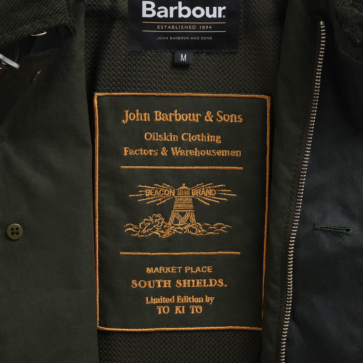 Barbour x TO KI TO Forest Waxed Jacket