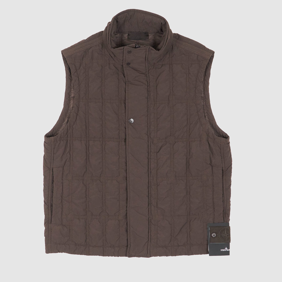 Stone Island Nylon Smerigliato Ghost Piece Quilted Vest