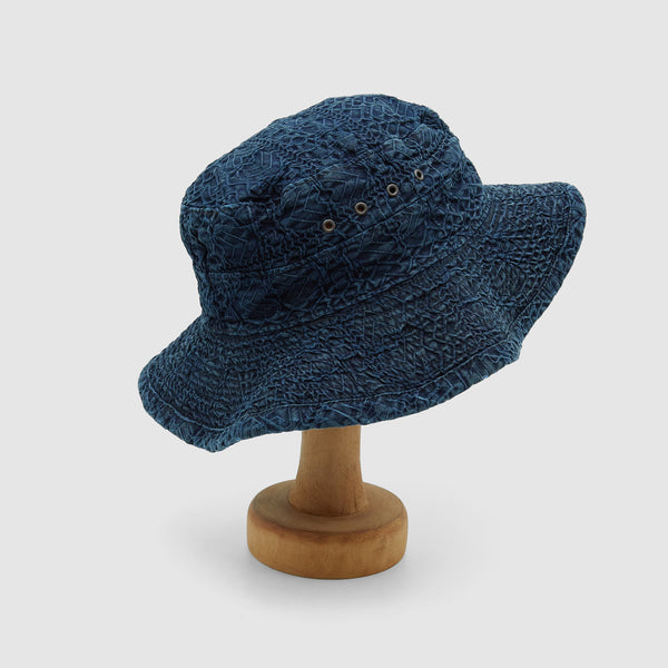 Double RL Indigo Bucket Hat - DeeCee style