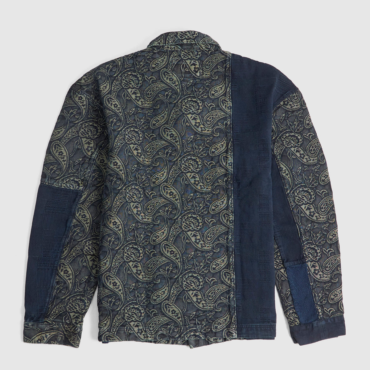 KRM Indigo Patchwork Washi Jacquard Overshirt