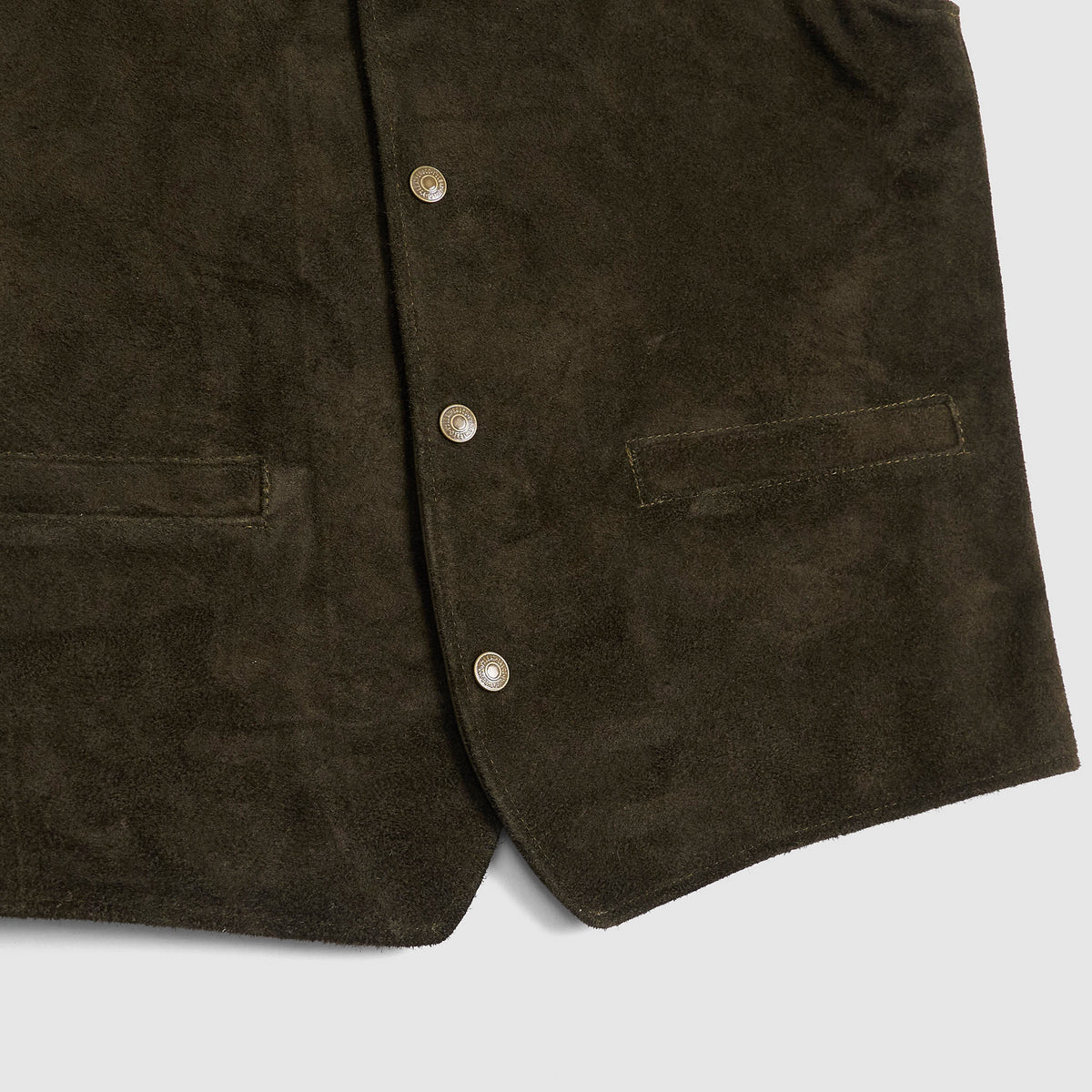 Y'2 Leather Roughout Steer Leather Vest