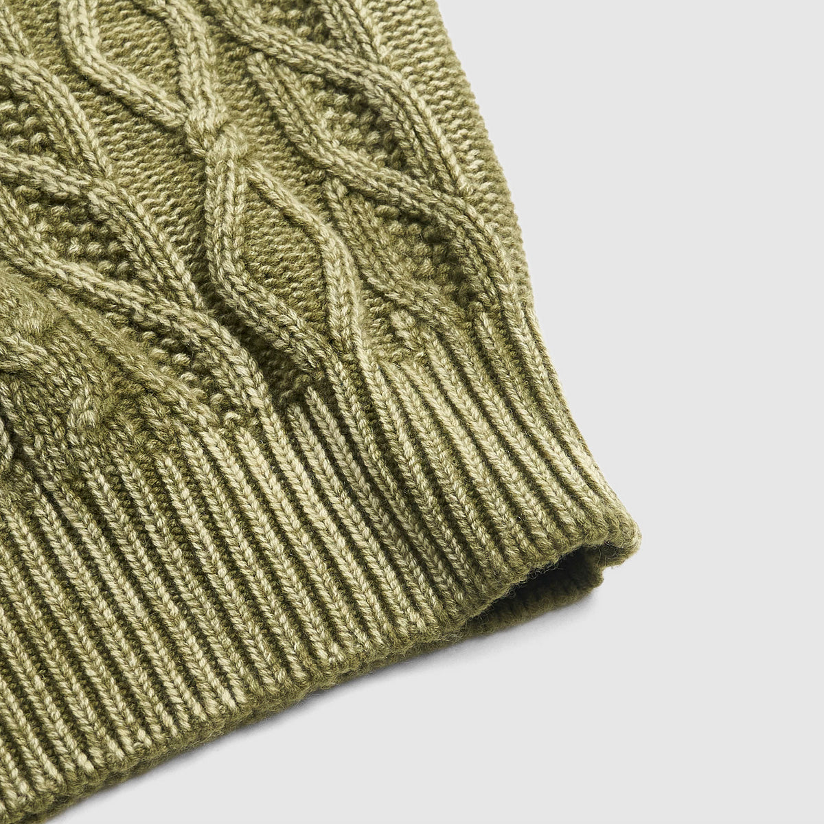 Avant Toi Knitted Cable Washed Look Pullover