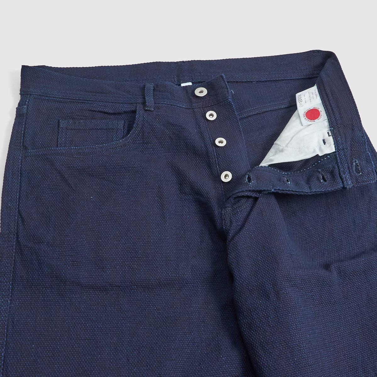 Hansen Indigo Dobby Weave Five Pocket Jeans Indigo