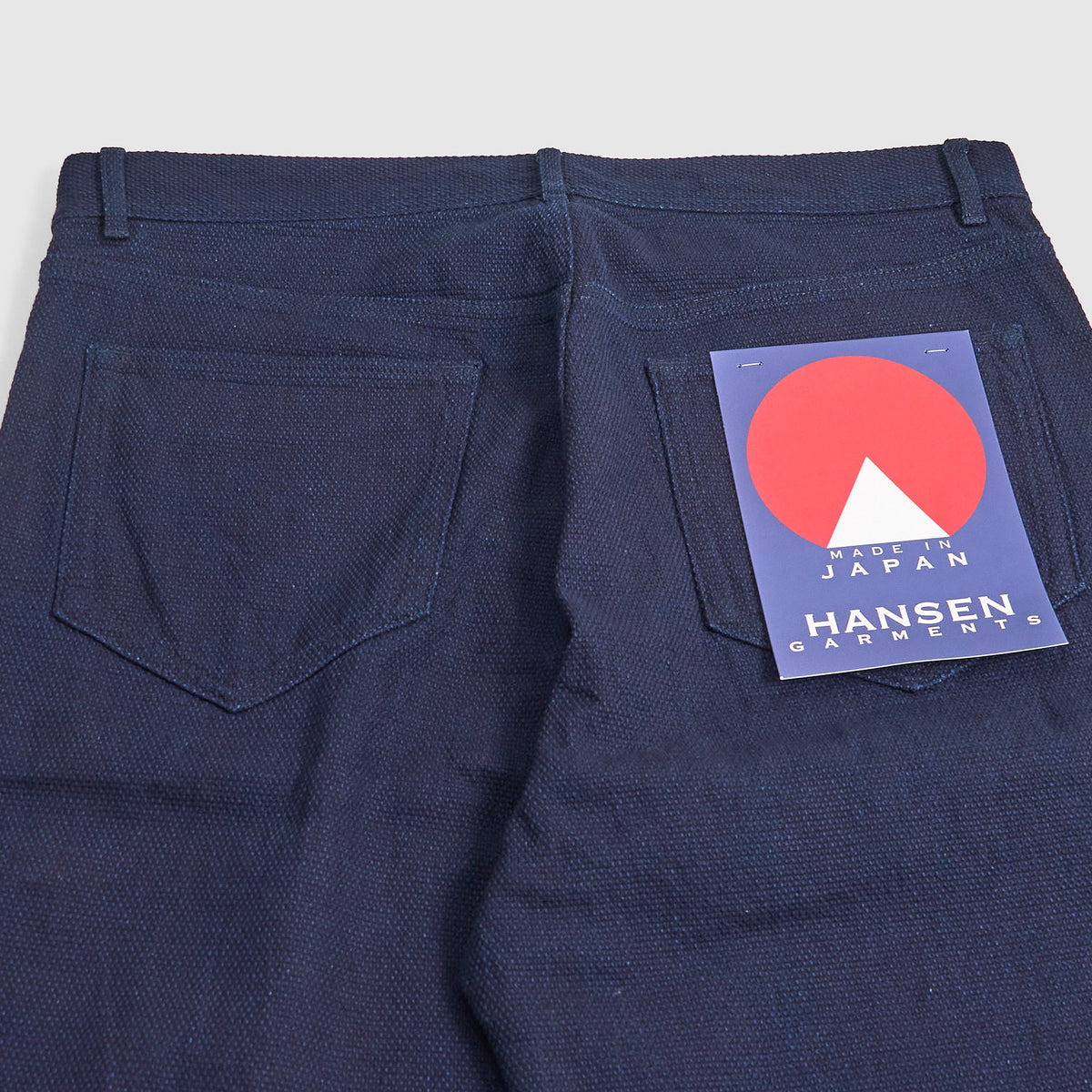 Hansen Indigo Dobby Weave Five Pocket Jeans Indigo