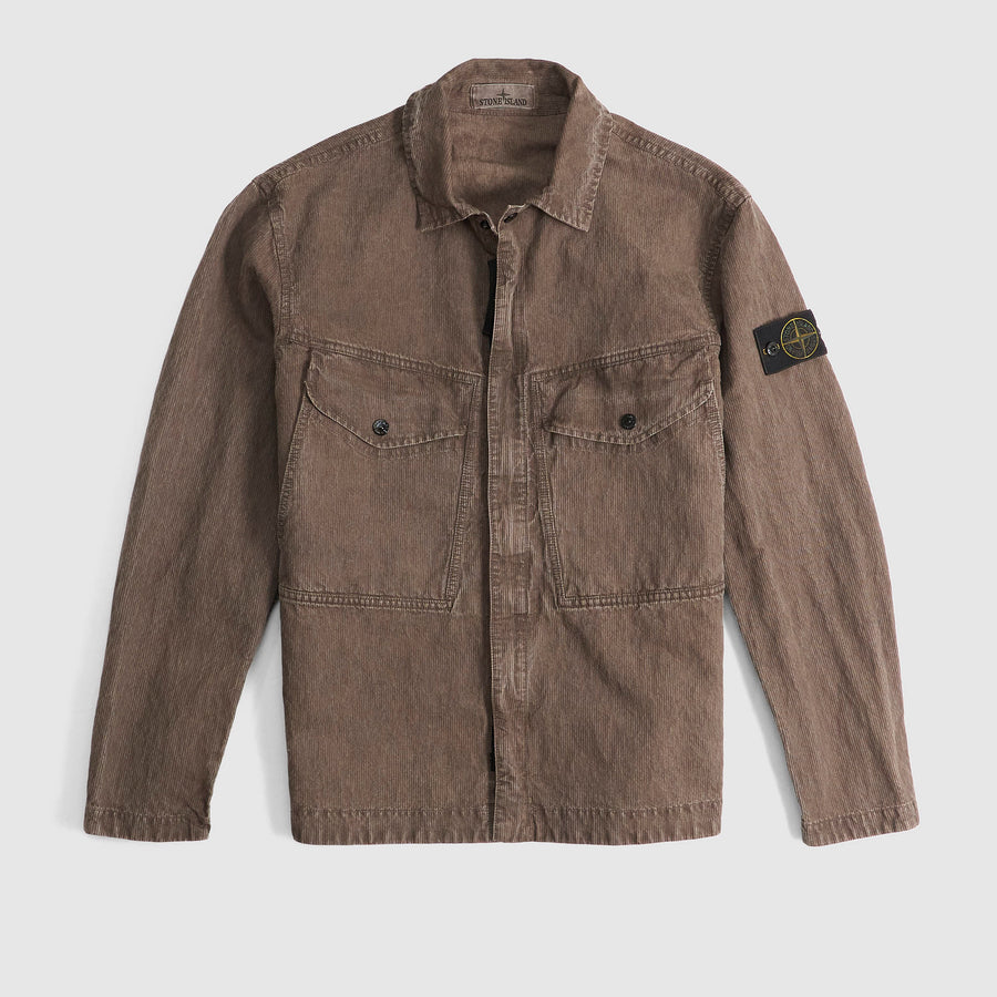 Stone Island Washed Cord Overshirt