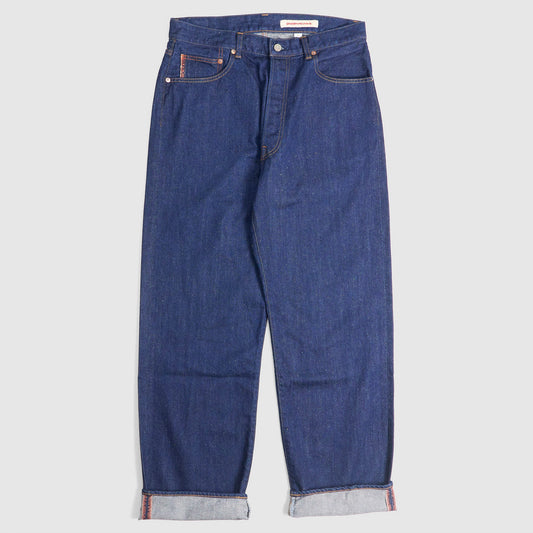 Cottle C.T.L. Cotton-Linen Bengara Wide Denim Jeans