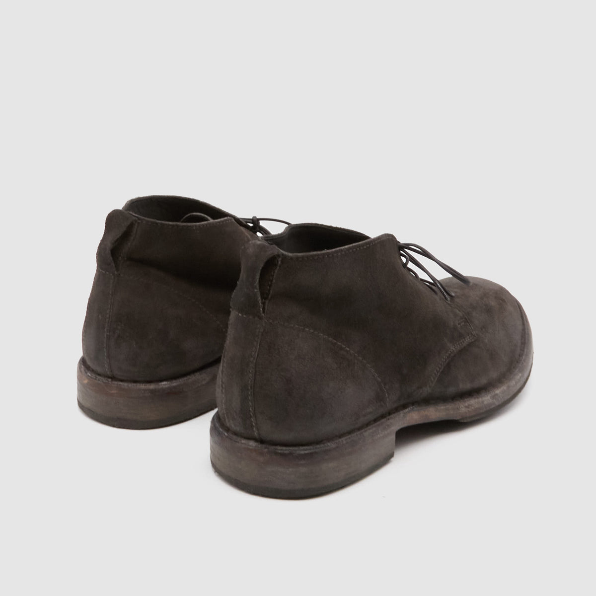 Moma Mens Vintage Treated Leather Chukka Boots
