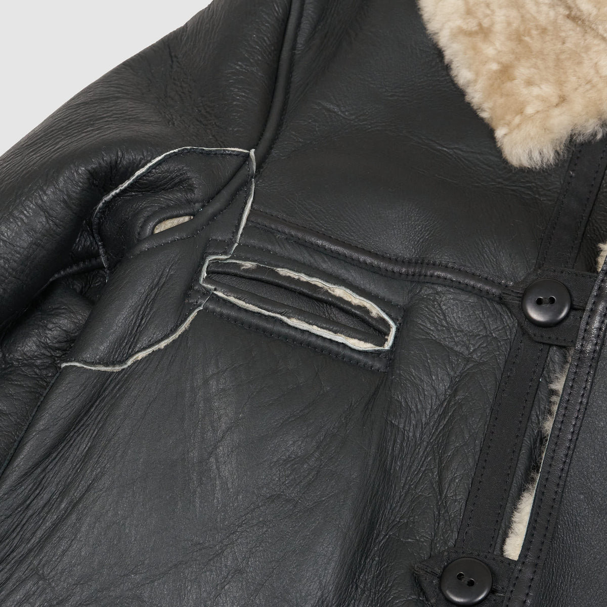 Nigel Cabourn x Aero Leathers Sheepskin Leather Coat