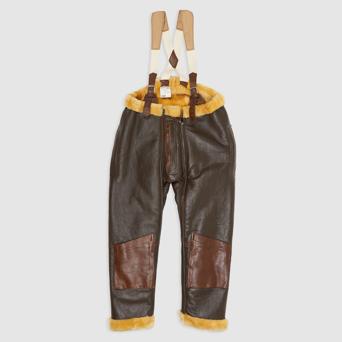 Chapal Sheep Shearling A-3 Leather Over- Pant
