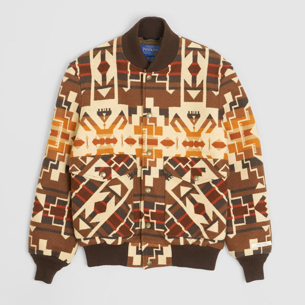 Pendleton Petroglyphs Brown Wool Jacket - Zürich