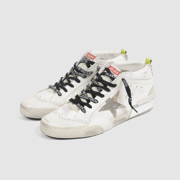 Golden Goose High White Camouflage Mid Star Classic Sneakers