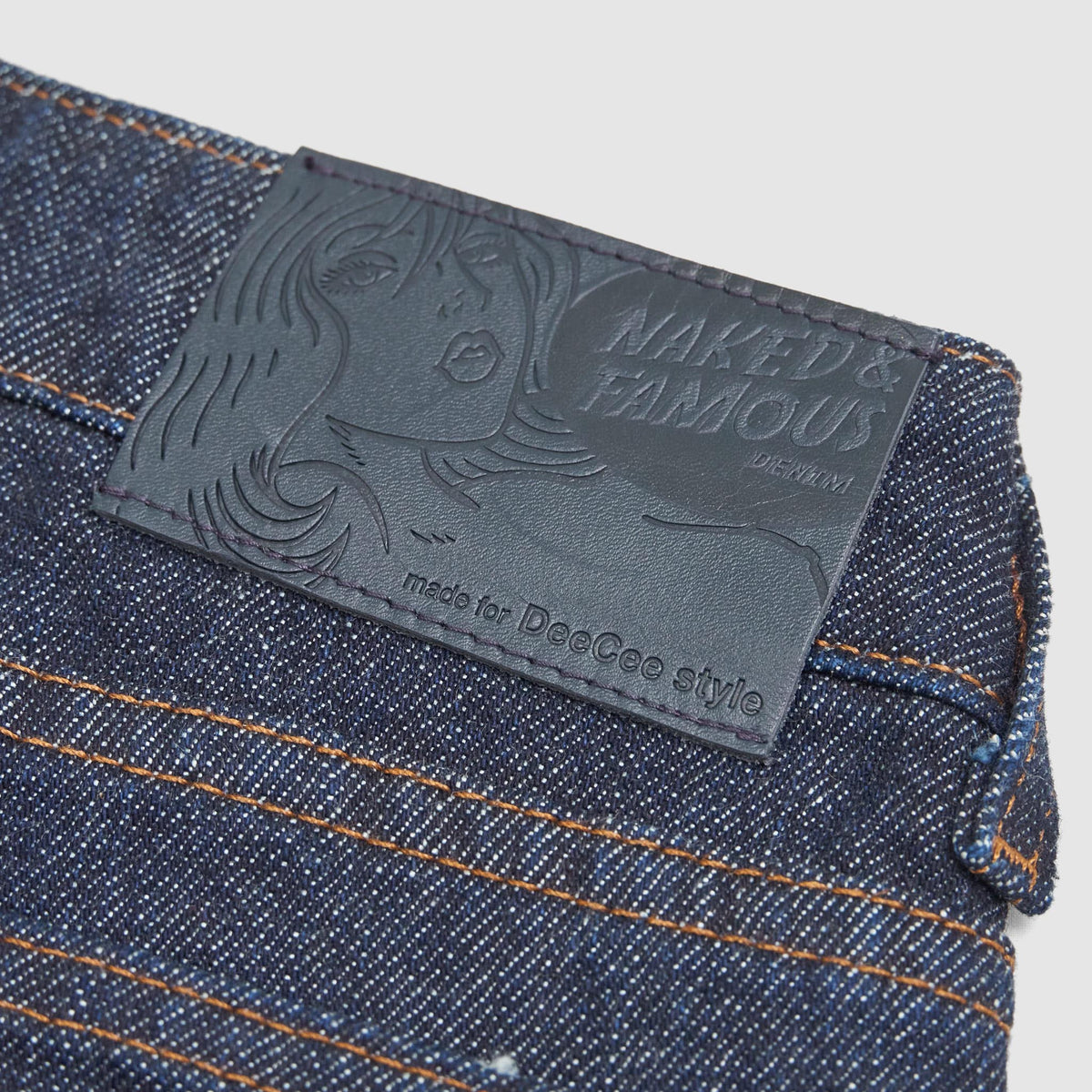 Naked &amp; Famous x DeeCee style Ladies Selvage Denim The Straight Rinsed