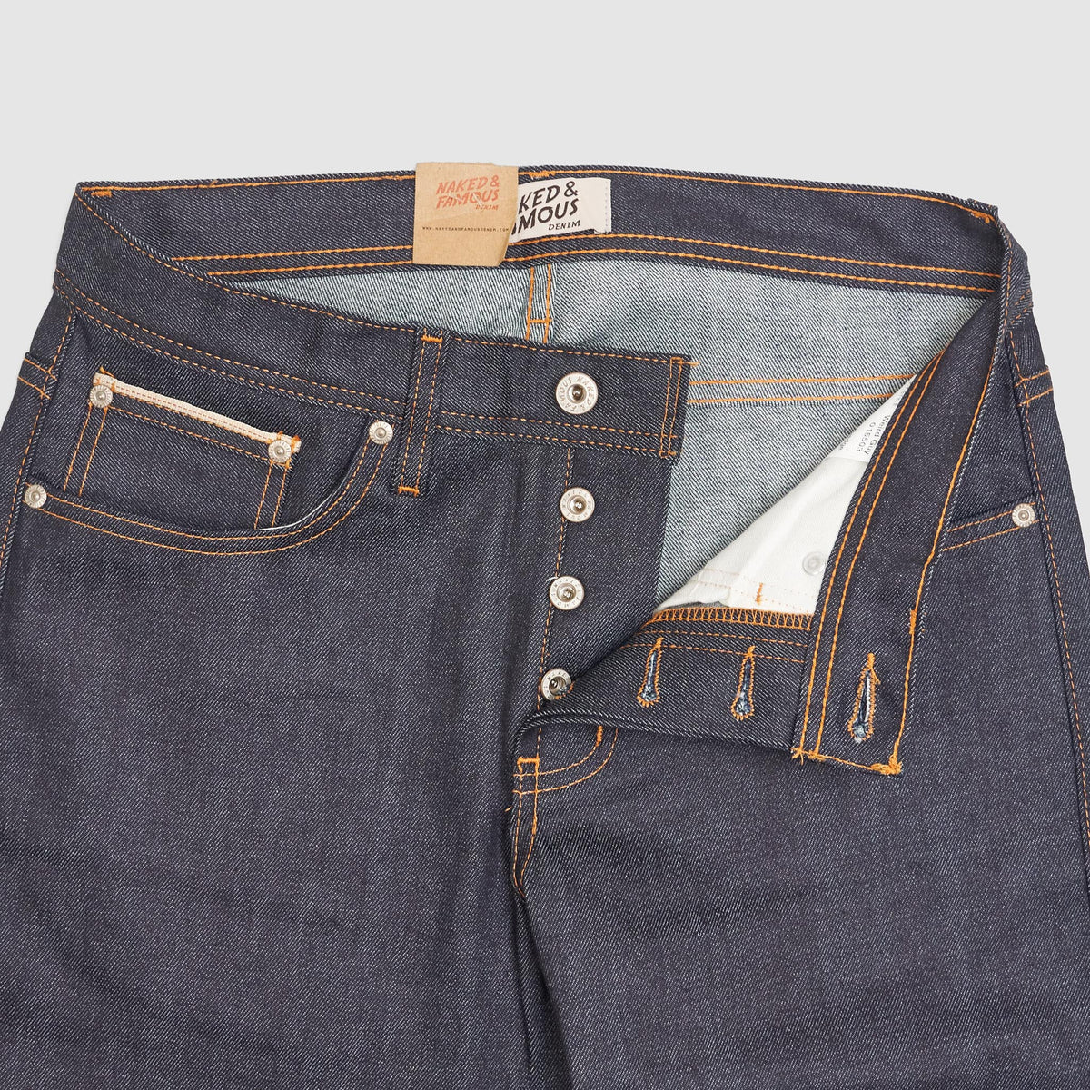 Naked &amp; Famous Stretch Selvage Denim Weird Guy