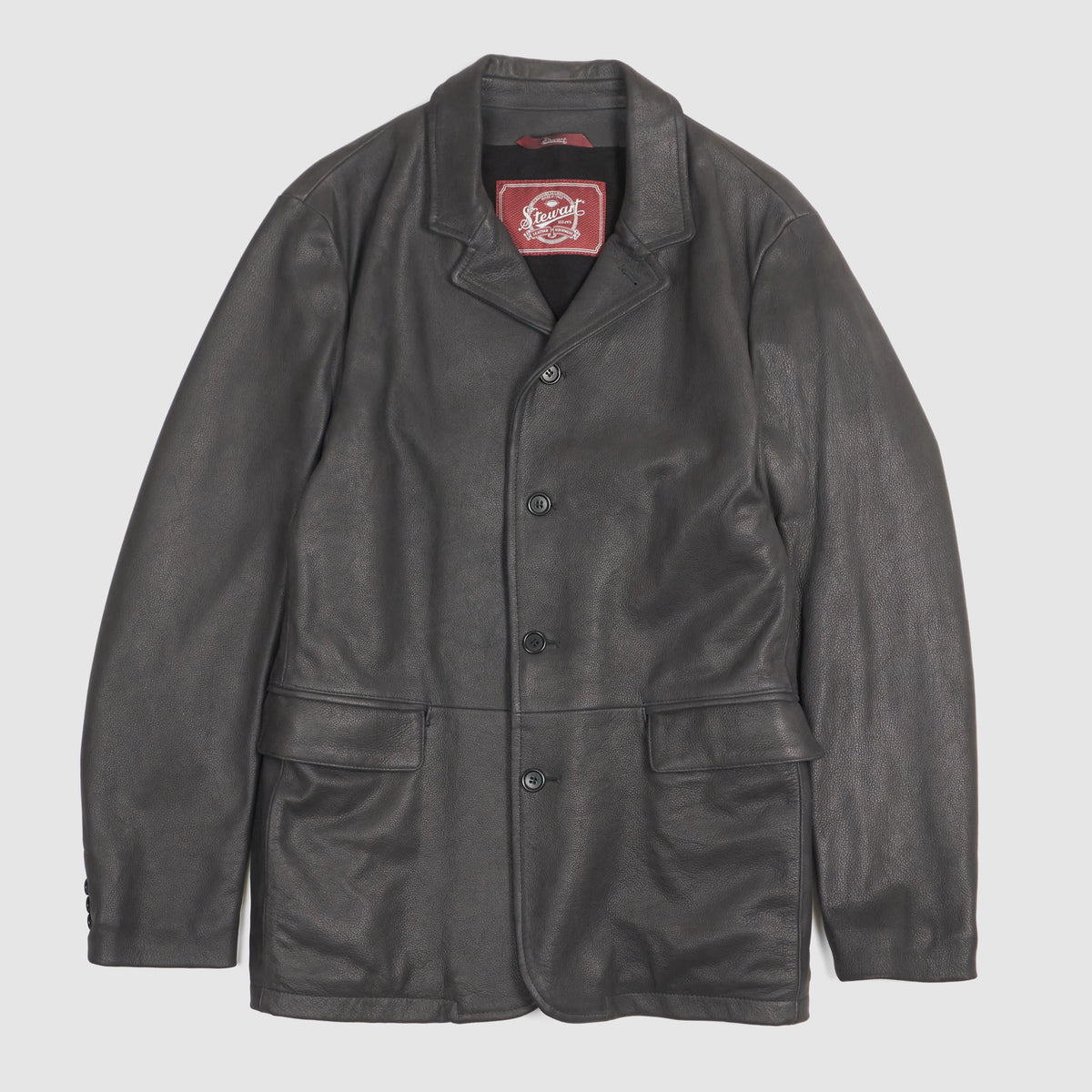 Stewart Car Coat Leather Blazer Jacket
