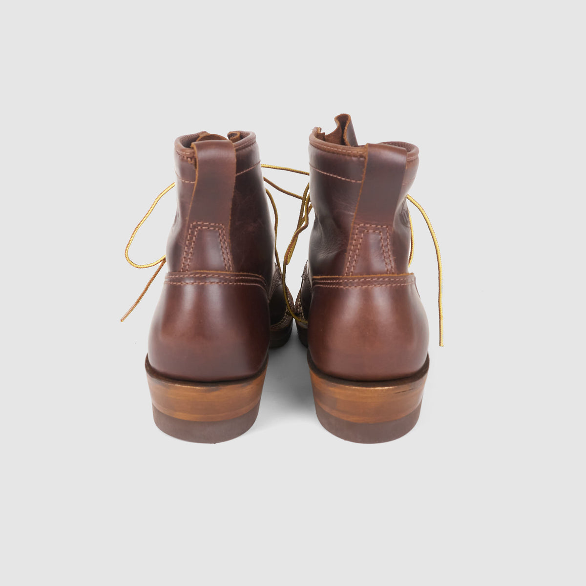 Wesco Custom Lace Up Waxed Leather Dress Boot