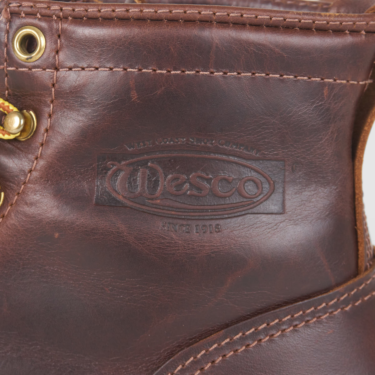 Wesco Custom Lace Up Waxed Leather Dress Boot