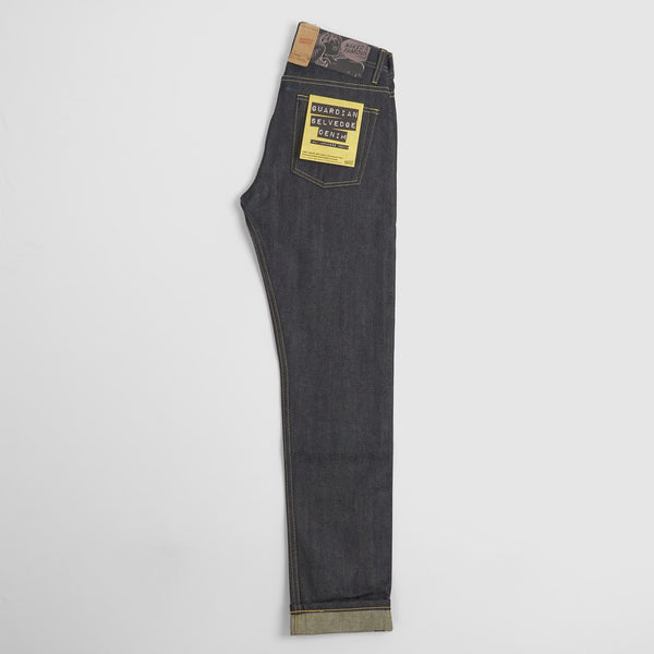 Naked Famous Guardian Selvage Denim Weird Guy DeeCee style