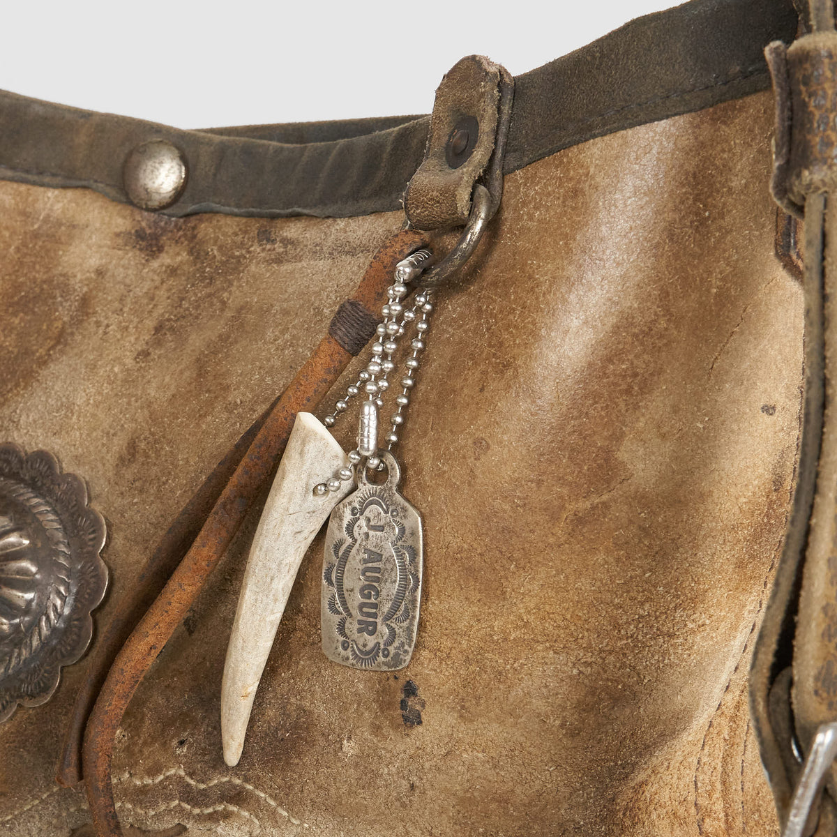 J. Augur Design Chaps Leather Concho Small Bag