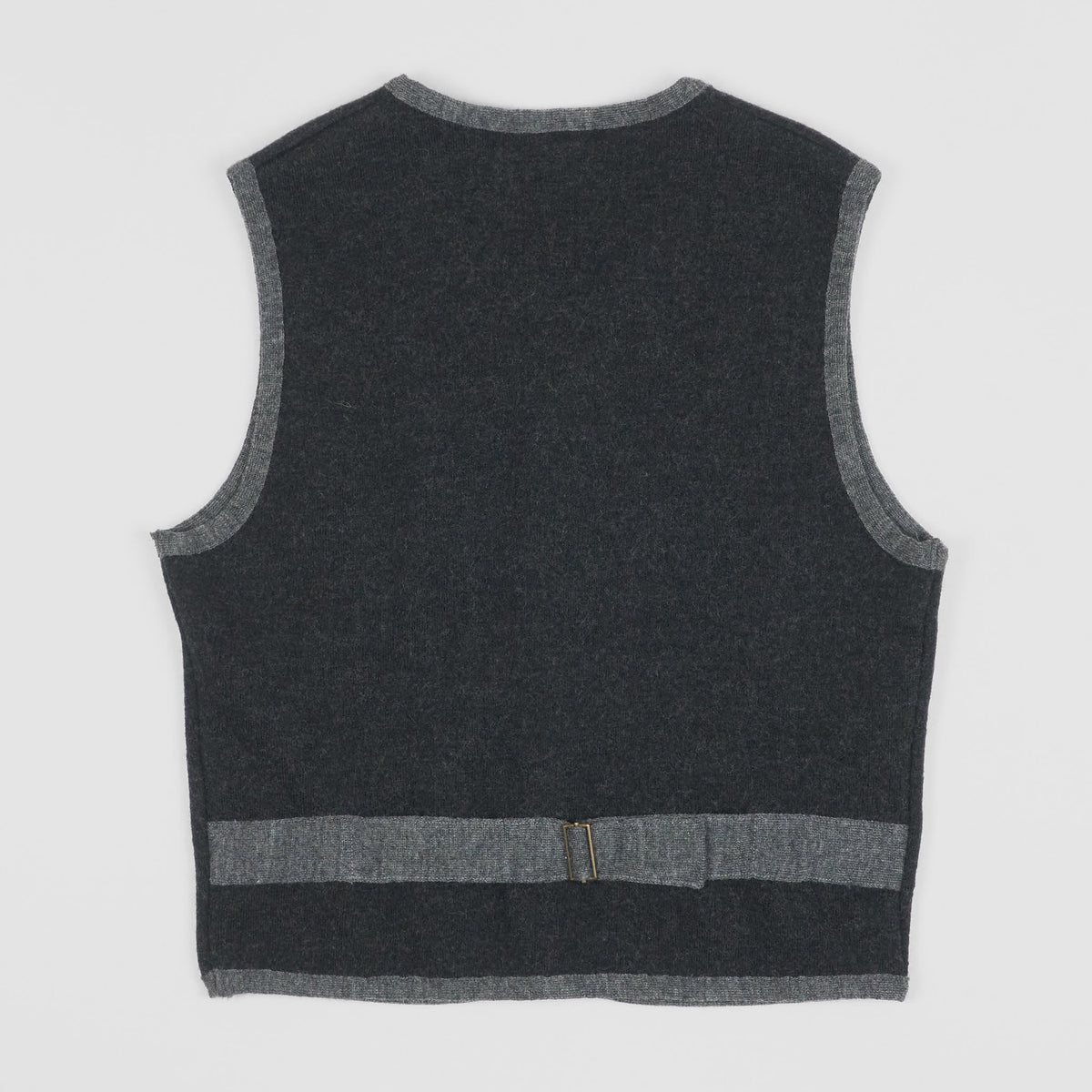 A Piece of Chic Black and Gray Wool Vest