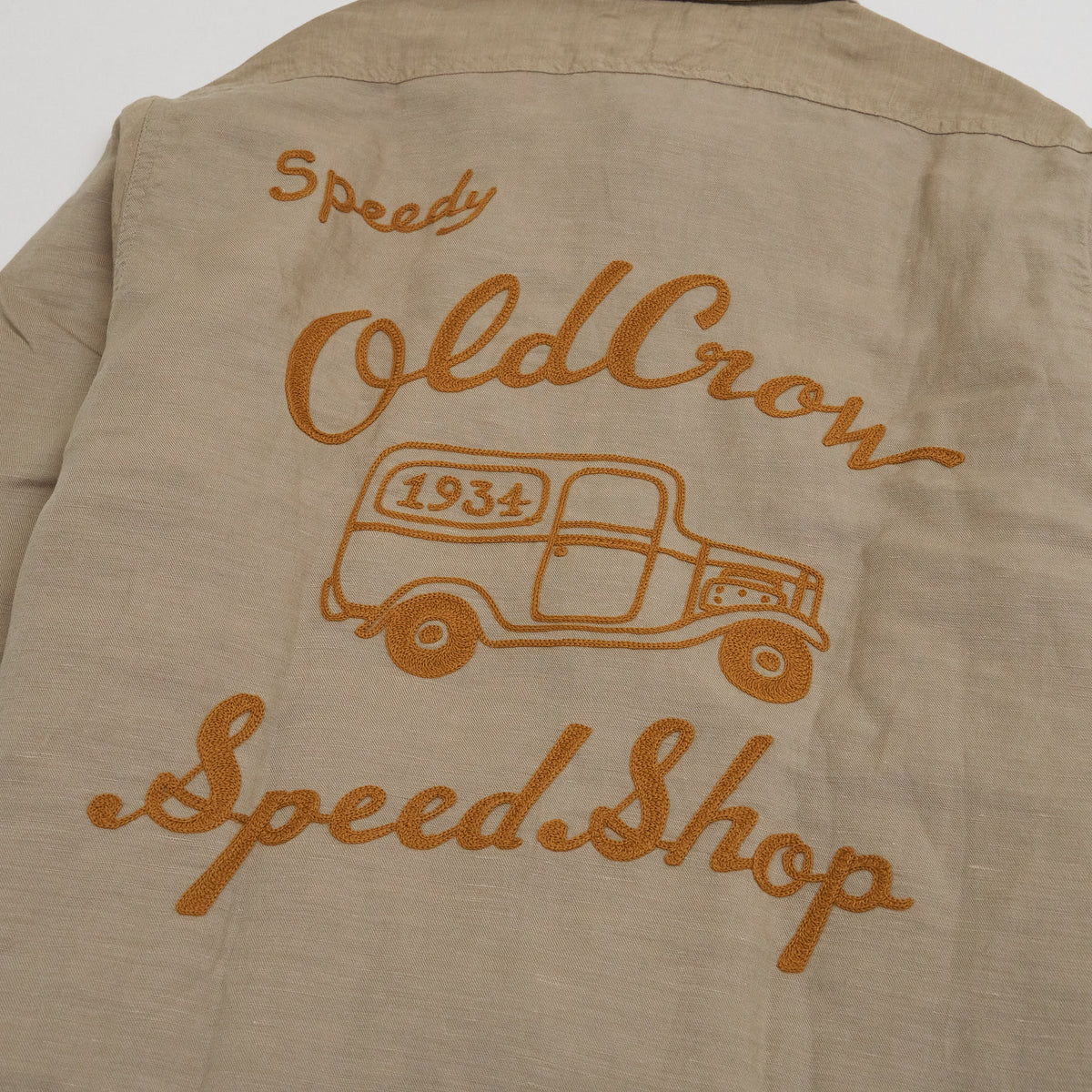 Old Crow Speed Shop by Glad Hand &amp; Co. Embroidered Long Sleeves Hot Rod Over Shirt