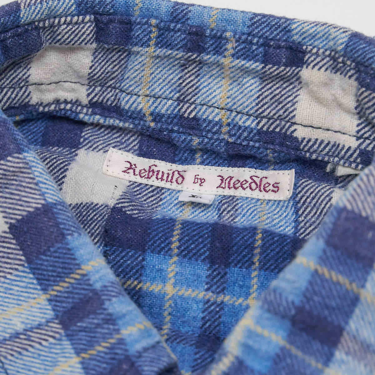 Needles Japan Rebuild Flannel Shirt Unisex
