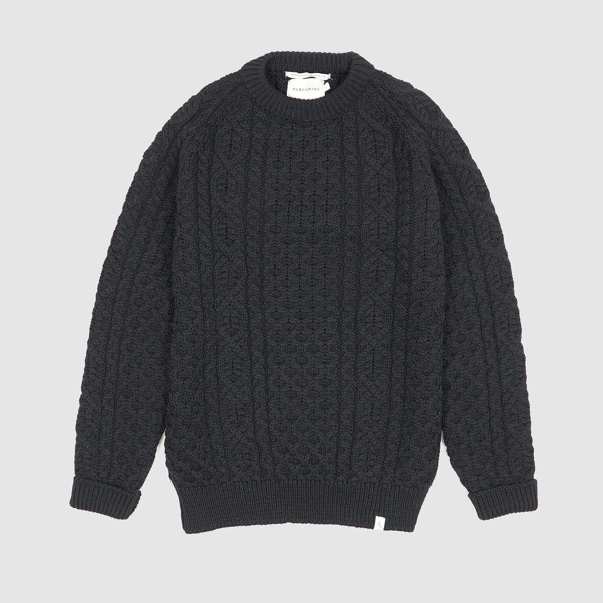 Peregrine Cable Knit Wool Pullover