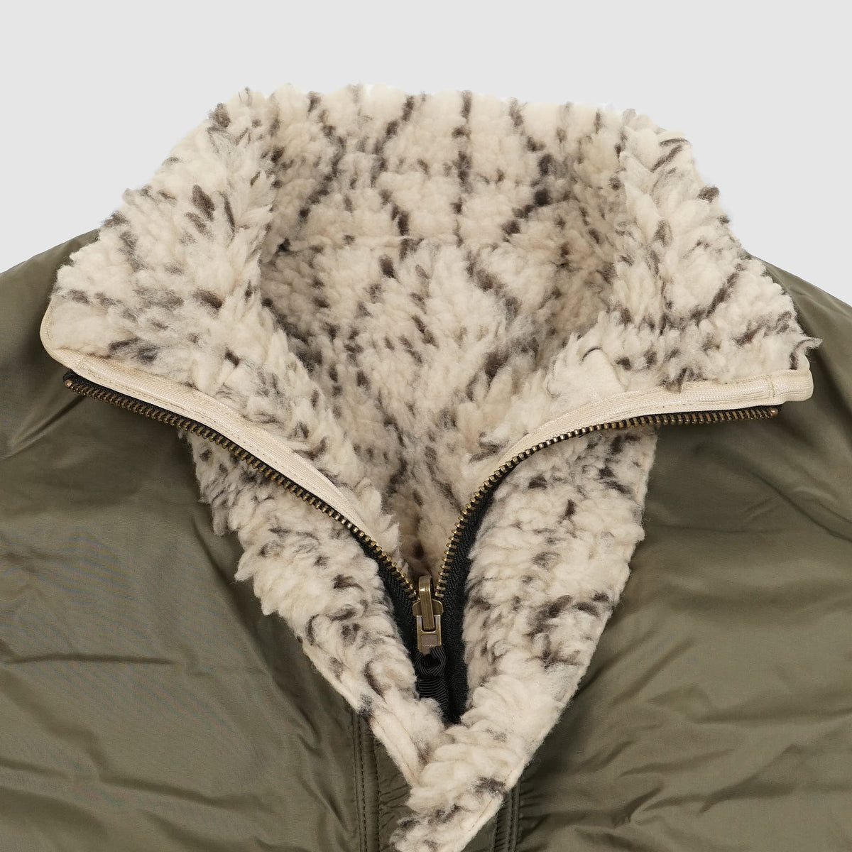 Kapital Reversible Dogi Sashiko Boa Fleece Outdoor Vest