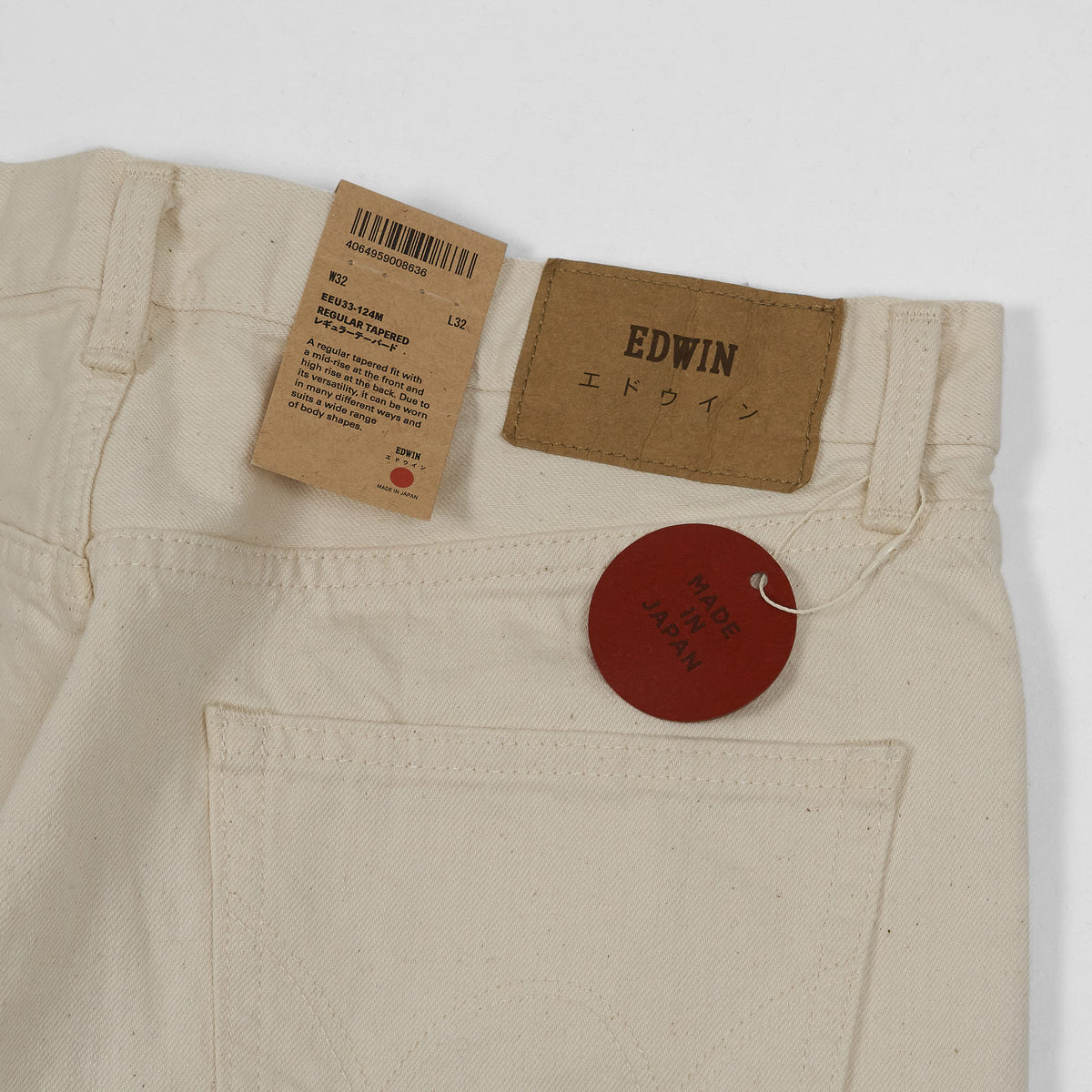 Edwin Regular Tapered Natural Selvage Denim Jeans