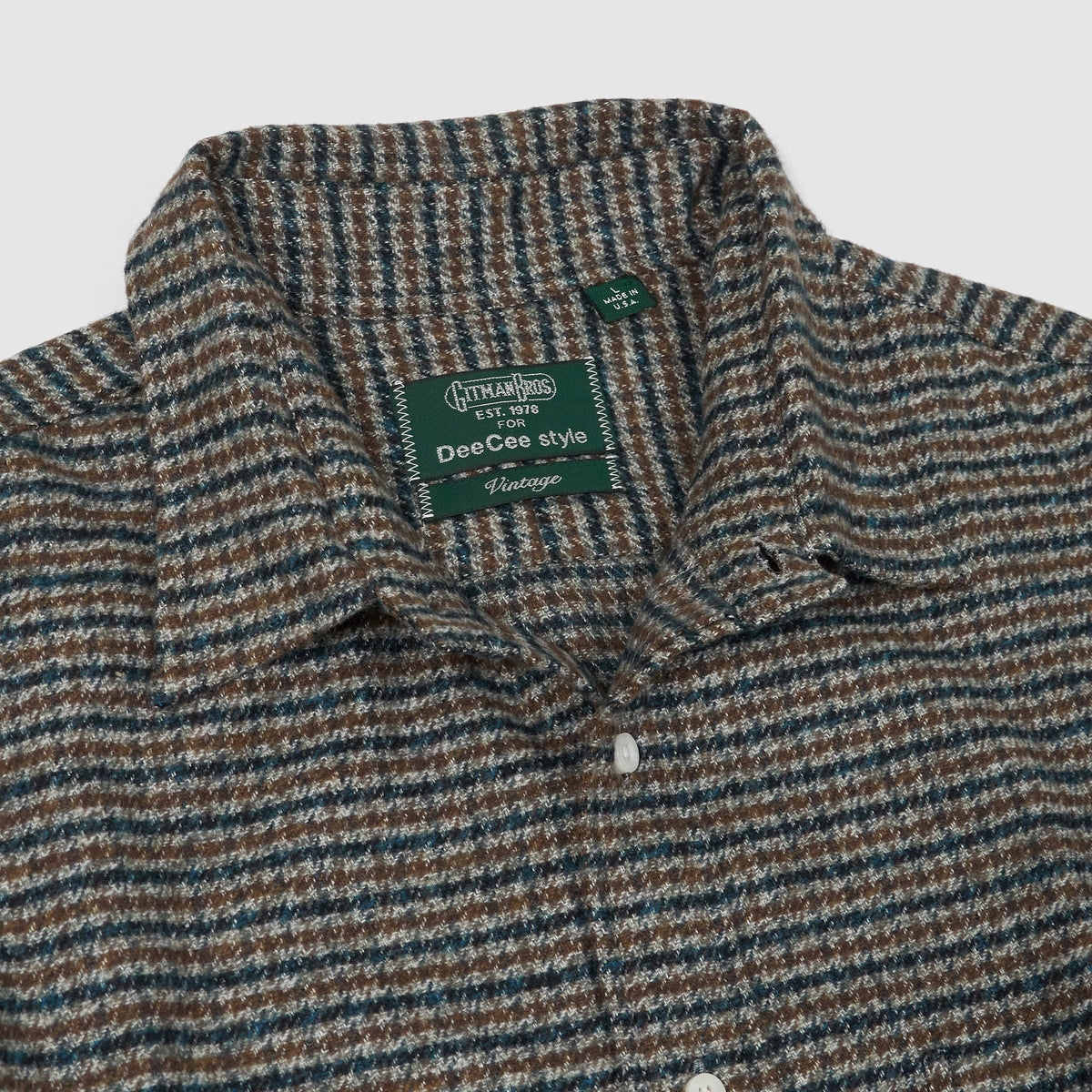 Gitman Vintage for DeeCee style Medium Weight Plaid Cotton Sports Shirt with one Pocket