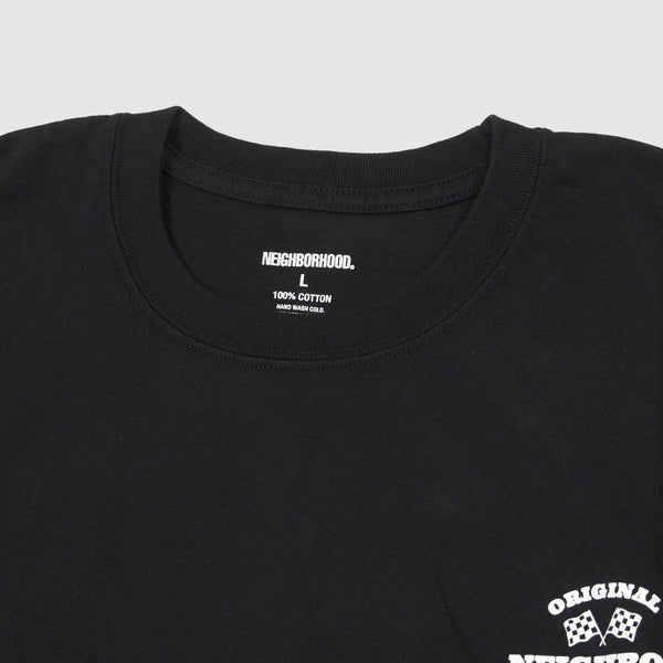 Neighborhood Logo Crew Neck Backprint Long Sleeve T-Shirt