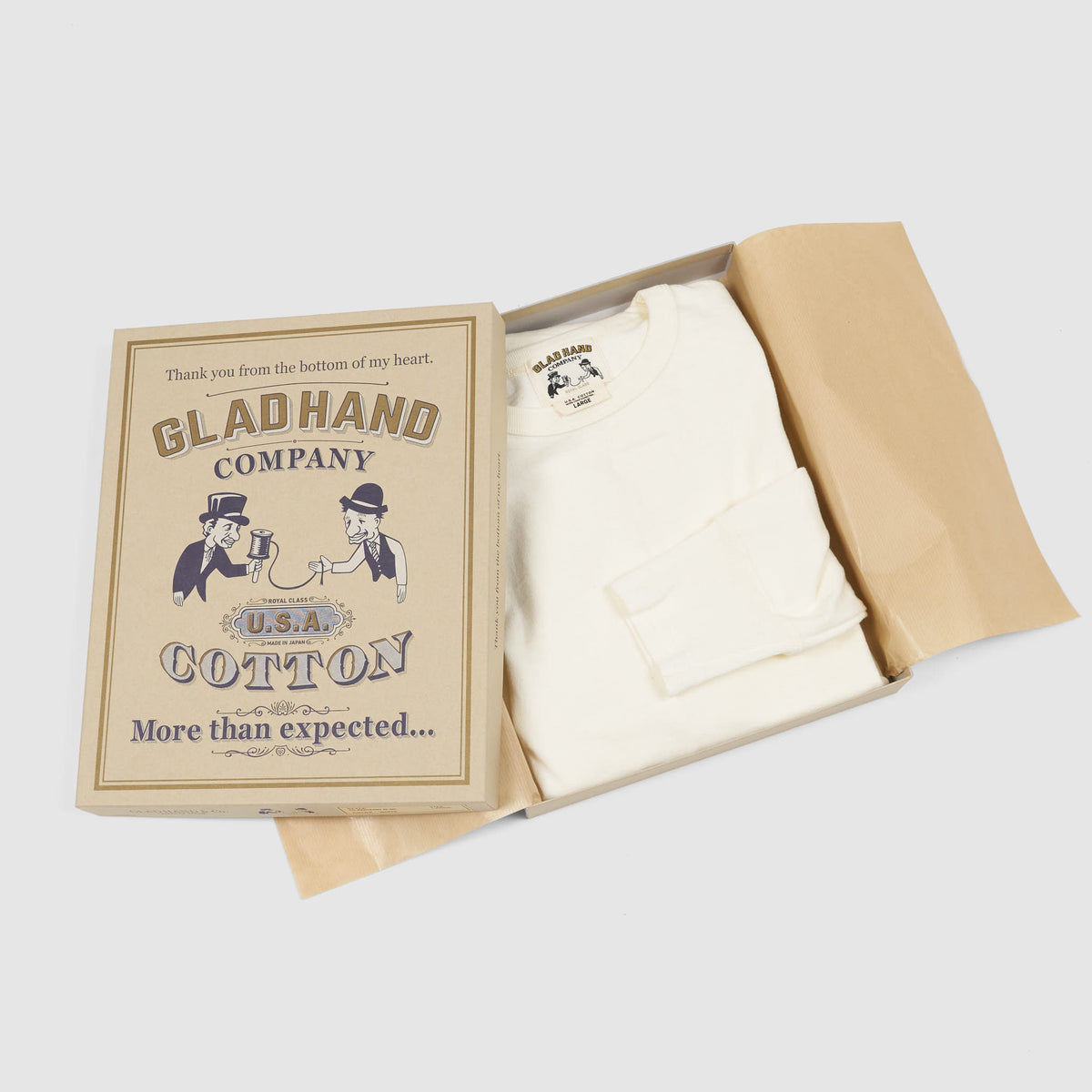 Glad Hand &amp; Co. Longsleeve Basic Crew Neck T-Shirt