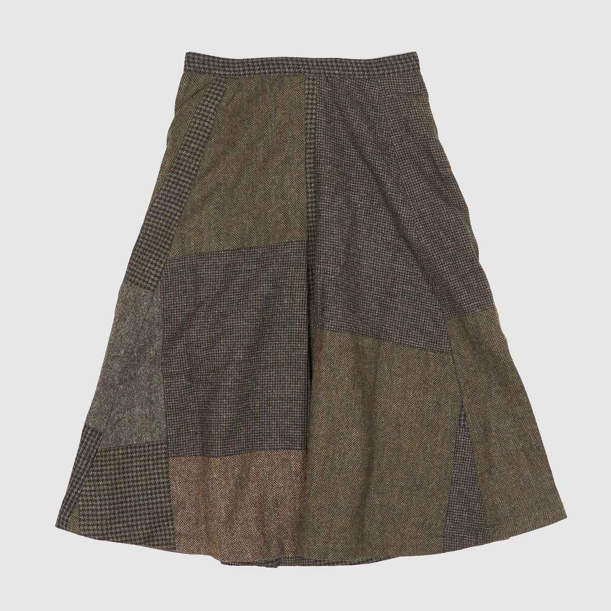 Double RL Ladies Patchwork Wool- Cotton Skirt