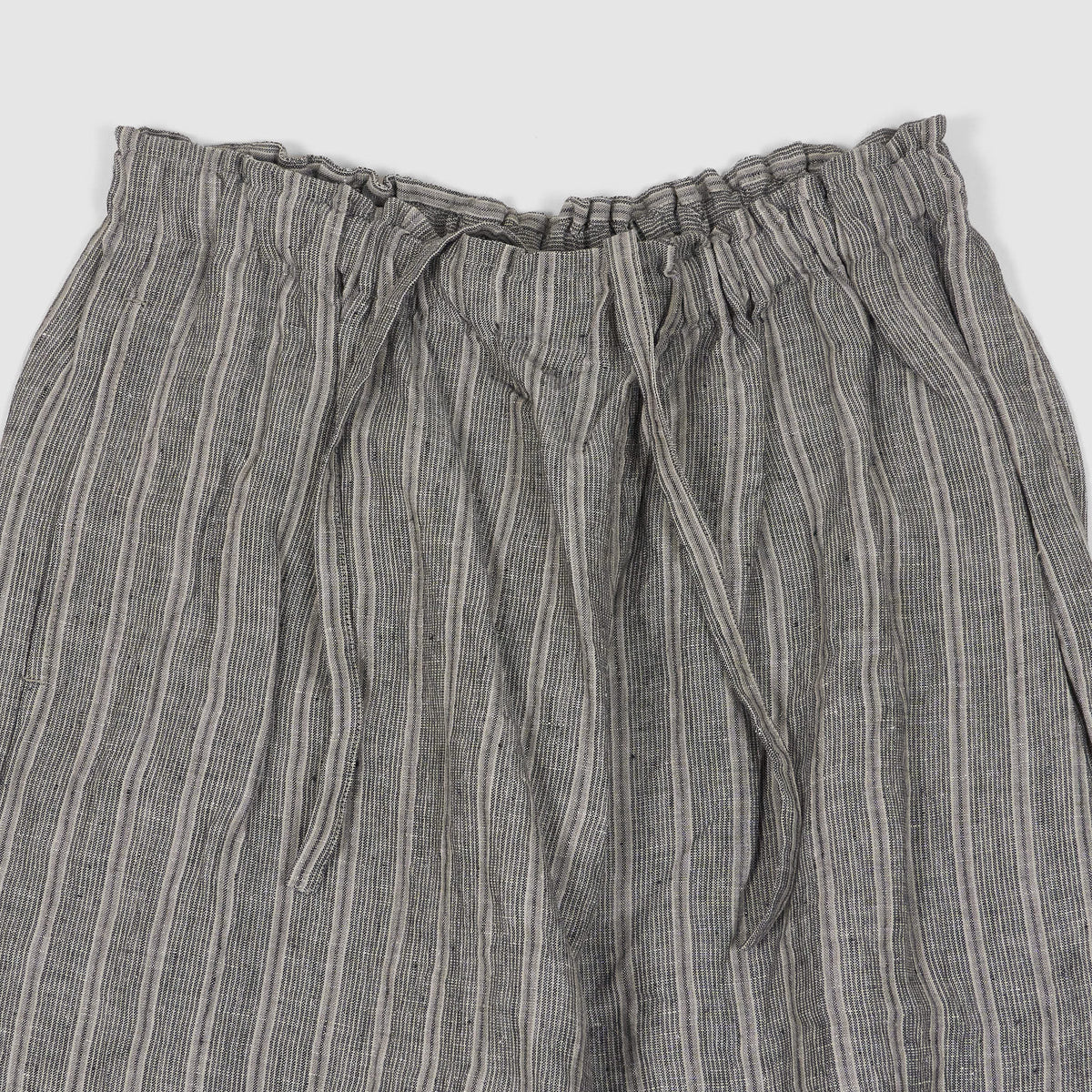 Vlas Blomme Ladies Flex Striped Easy Wide Fitted Linen Pants