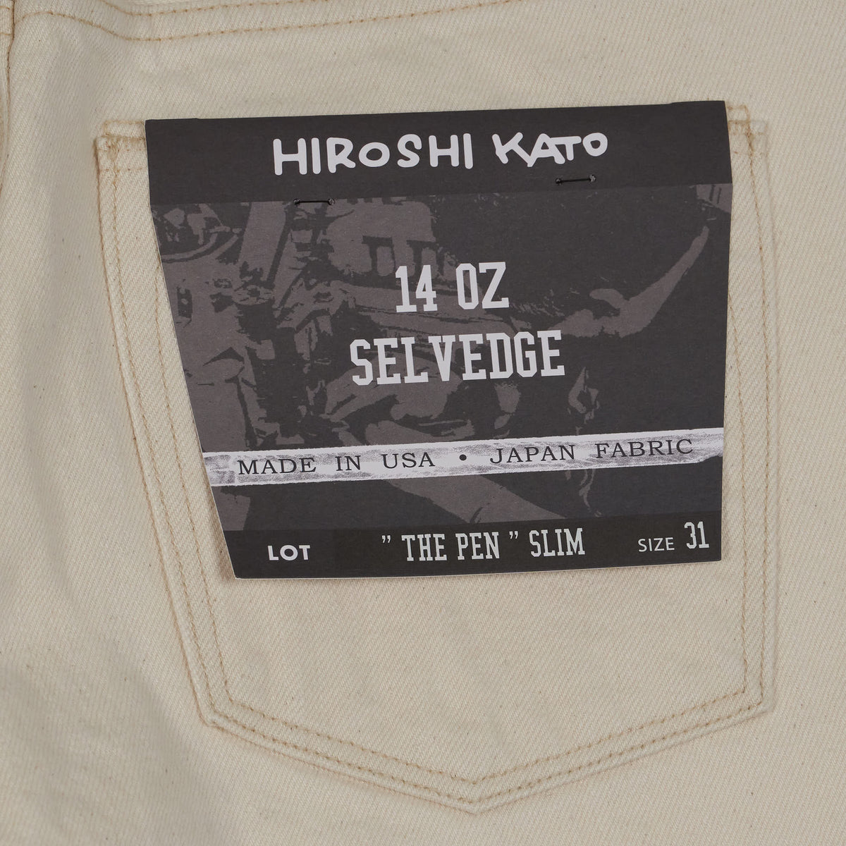 Kato The Pen Slim Slub All Natural Selvage Denim Jeans